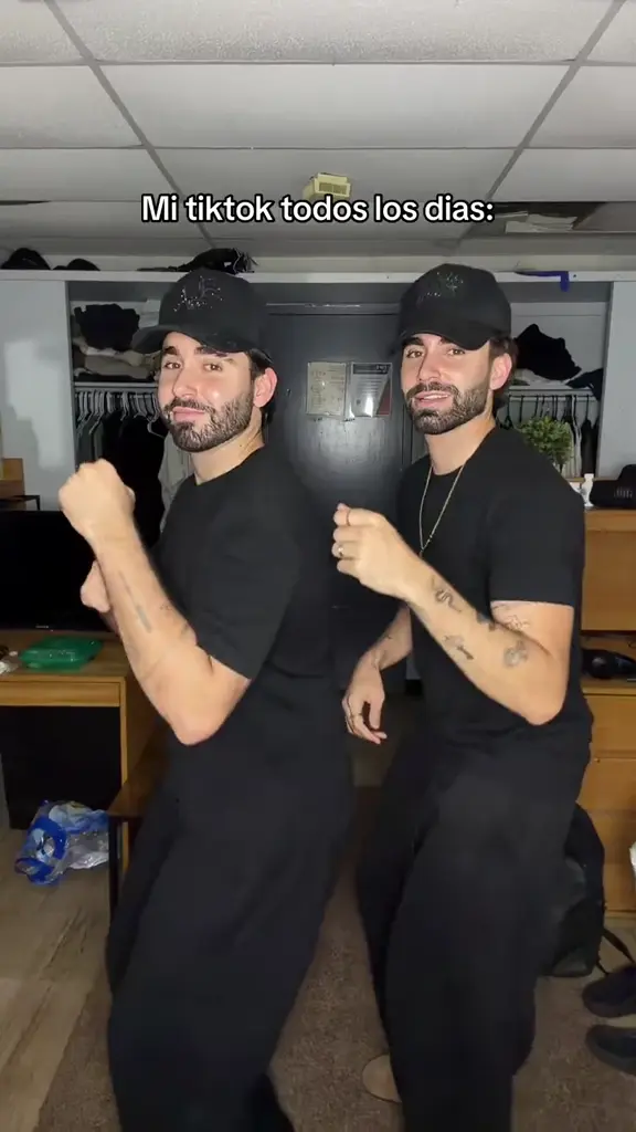 Back-Room Friends: Two friends dance together by a counter, leaning into the beat without swapping places.
